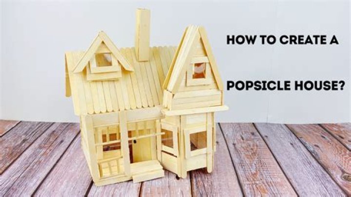 How do you build a house out of Popsicle sticks step by step?