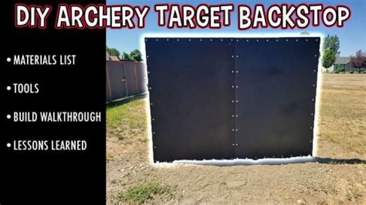 How do you build a pitching backstop?