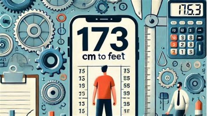 How do you calculate 173 cm in feet?