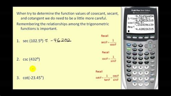 How do you calculate cot?