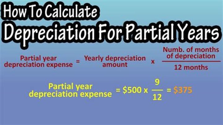 How do you calculate depreciation for a short year?
