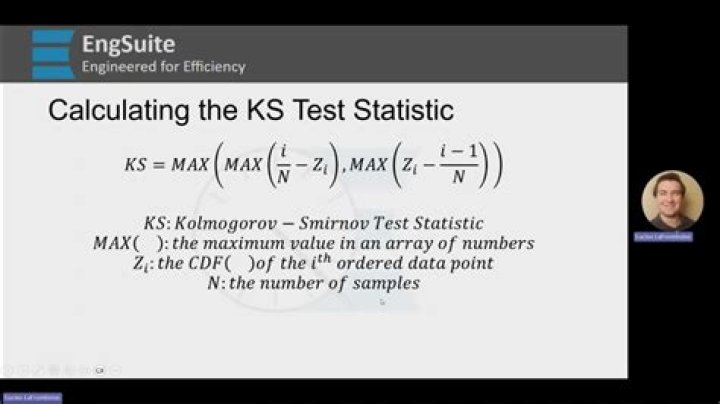 How do you calculate KS test?