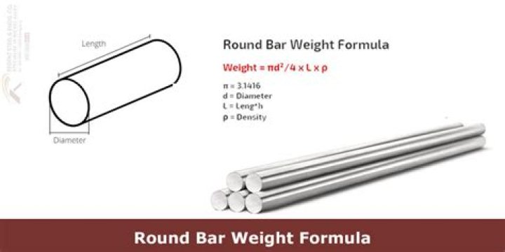 How do you calculate round bar weight?