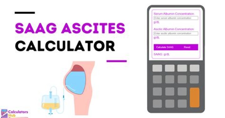How do you calculate SAAG ascites?