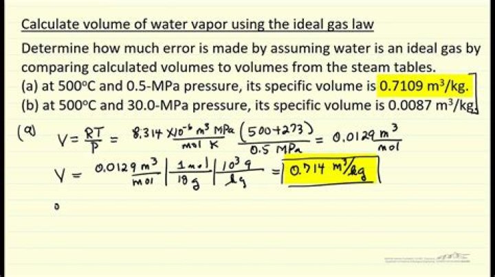 How do you calculate specific volume in steam?
