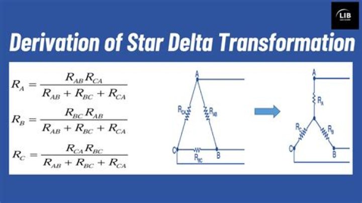How do you calculate Star Delta transformation?