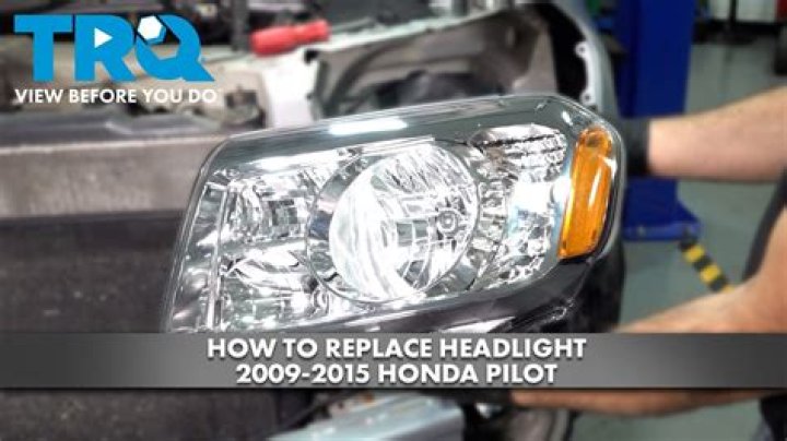 How do you change a headlight on a 2003 Honda Pilot?
