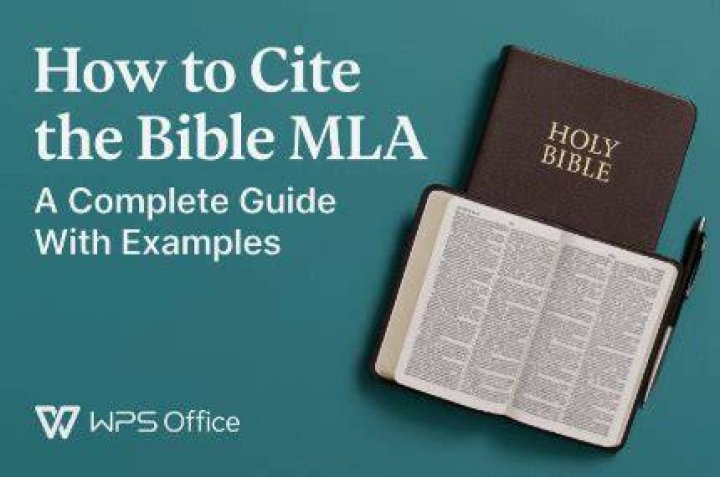How do you cite a chapter of the Bible in MLA?