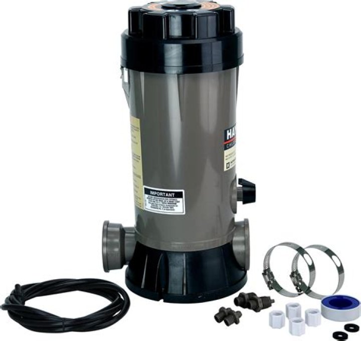How do you clean a Hayward chlorinator?
