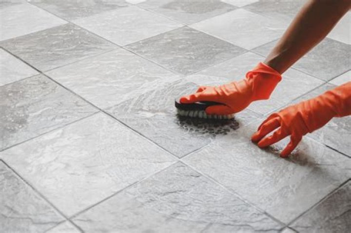 How do you clean textured floors?