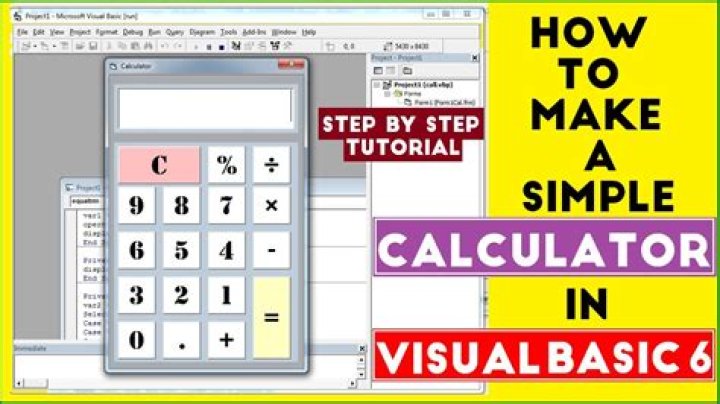 How do you code a calculator in Visual Basic?