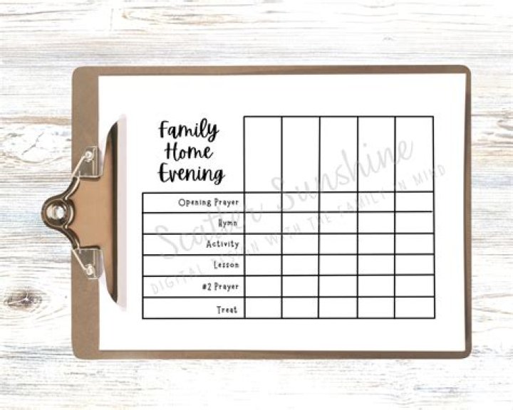 How do you conduct a family home evening?