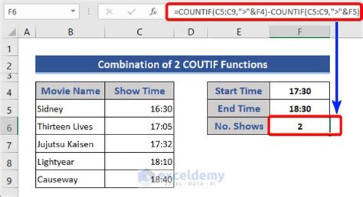 How do you Countif a certain year?