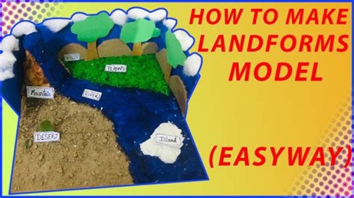 How do you create a landform for a school project?