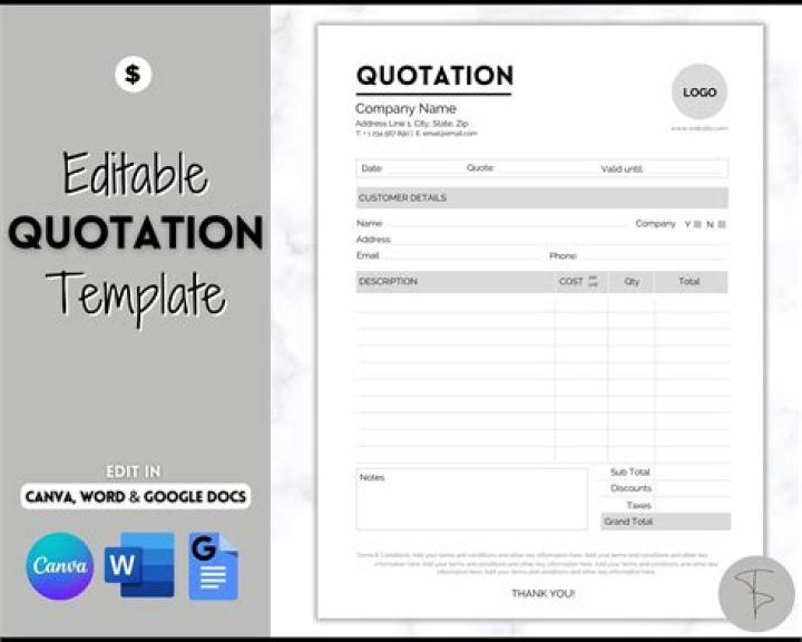 How do you create a quote template?