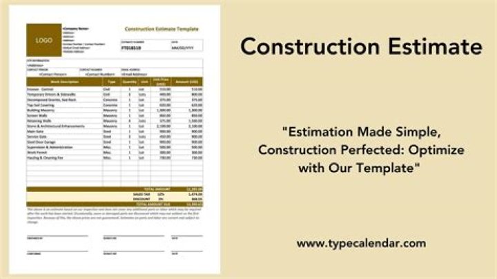 How do you create an estimate?