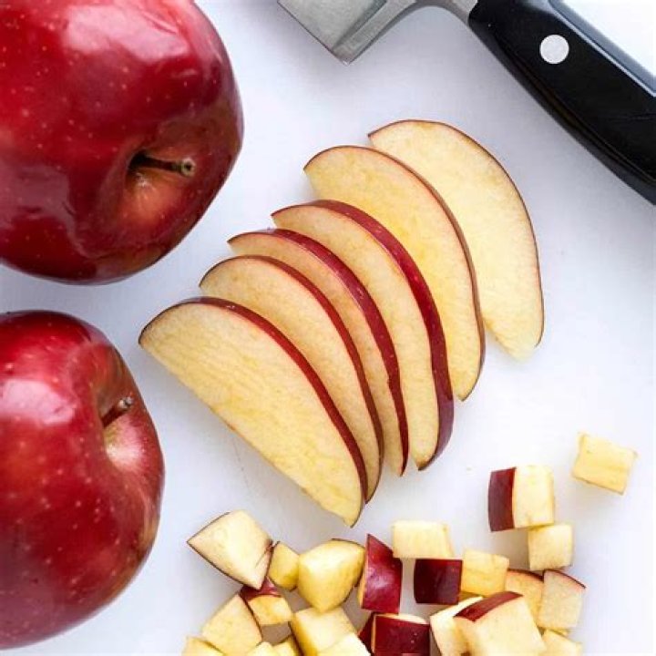 How do you cut an apple into a rose?