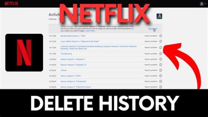 How do you delete your Netflix history on Youtube?