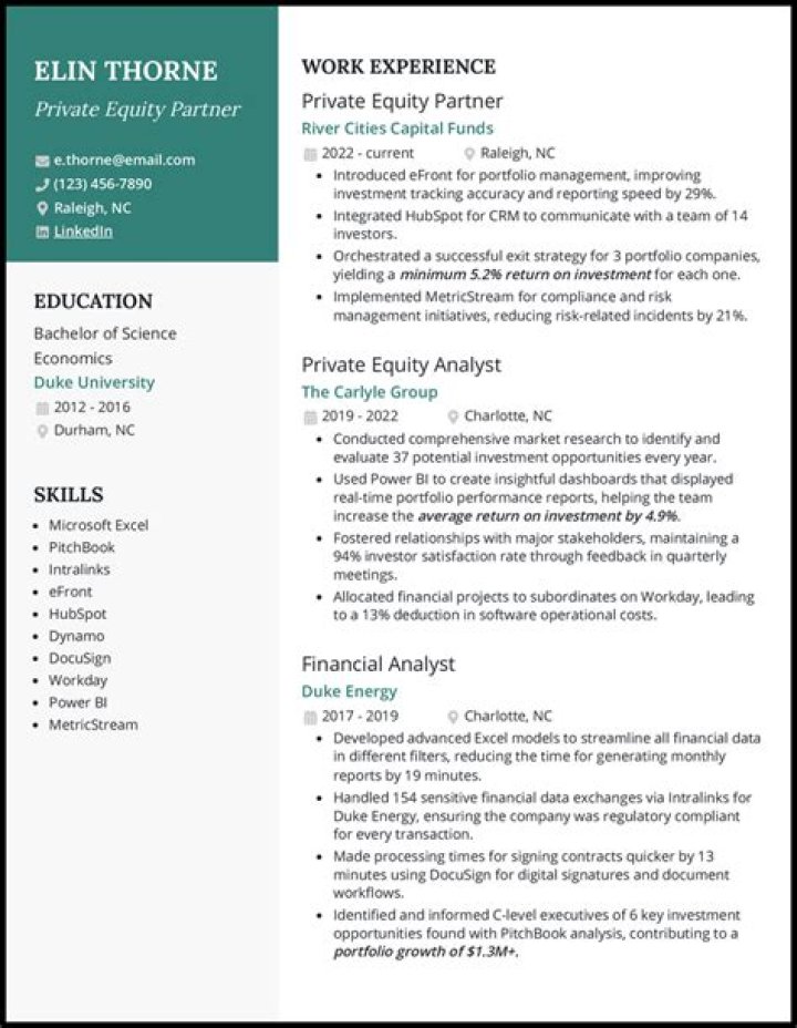 How do you describe equity research on a resume?