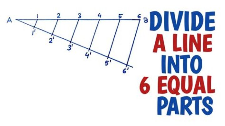 How do you divide a line into any number of equal parts?