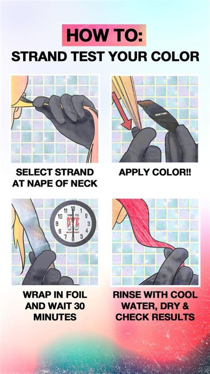 How do you do a Manic Panic strand test?