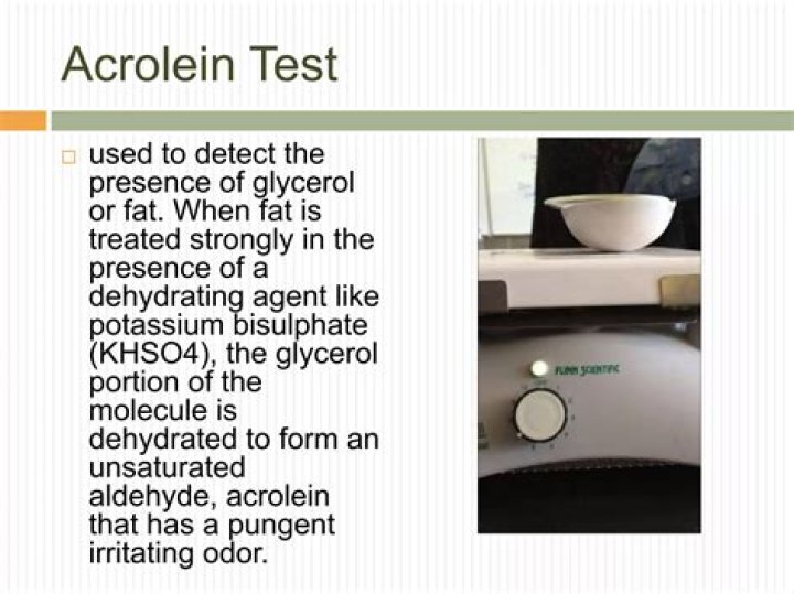How do you do acrolein test?