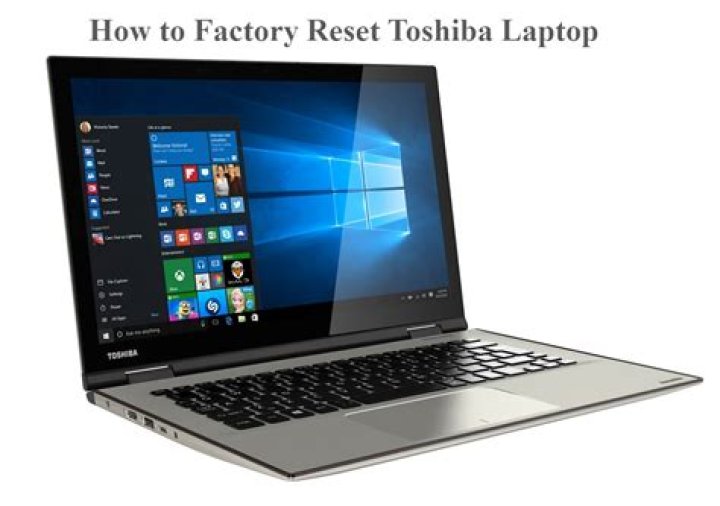 How do you factory reset a Toshiba Satellite laptop?