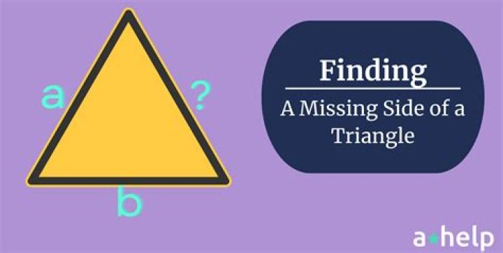How do you find the missing side of a scalene triangle?