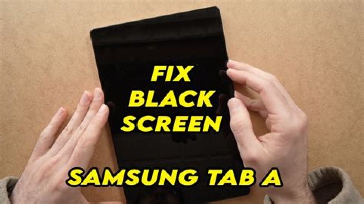 How do you fix a black screen on a RCA tablet?