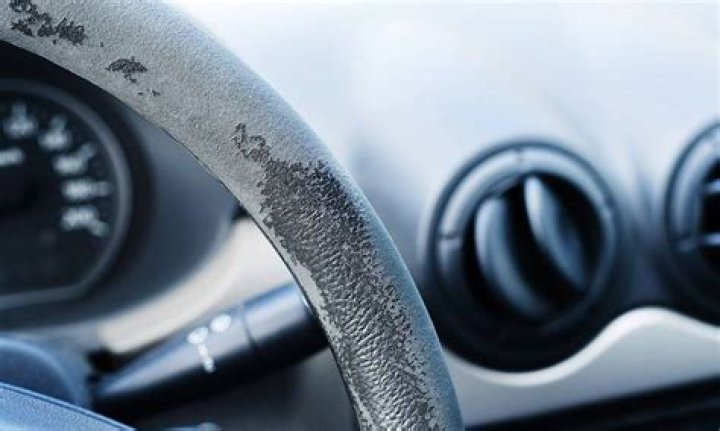 How do you fix a weathered steering wheel?