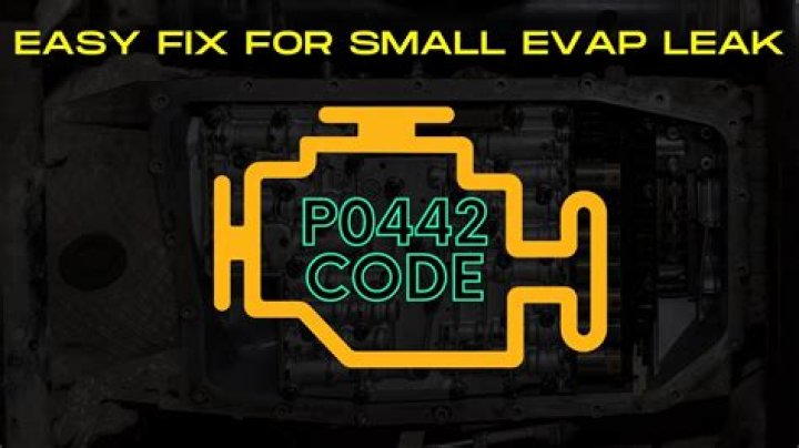 How do you fix code P0442 EVAP?