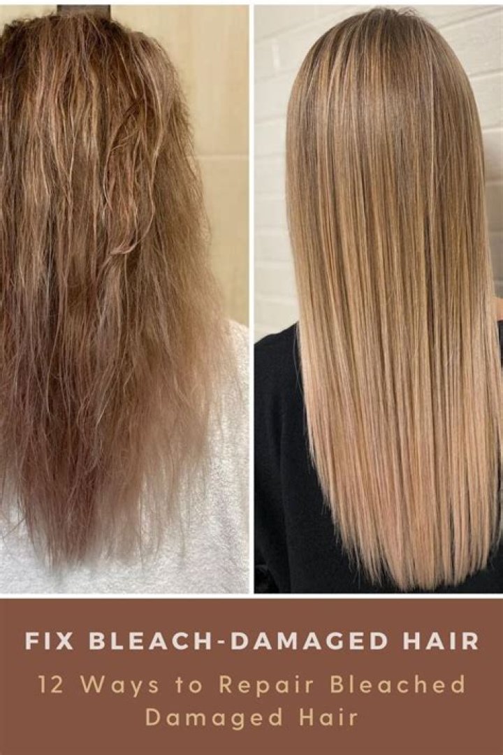 How do you fix damaged bleached hair?