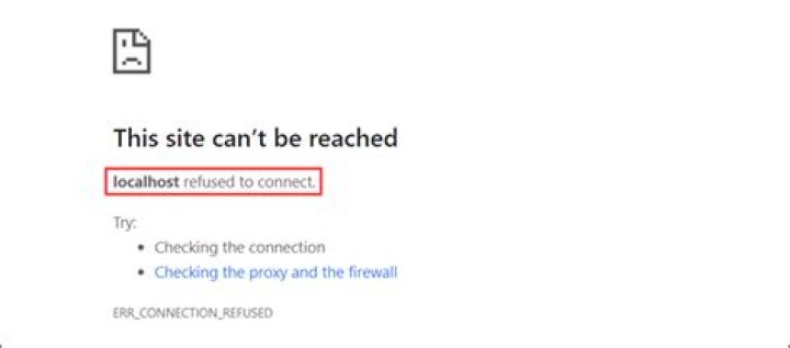 How do you fix localhost refused to connect?