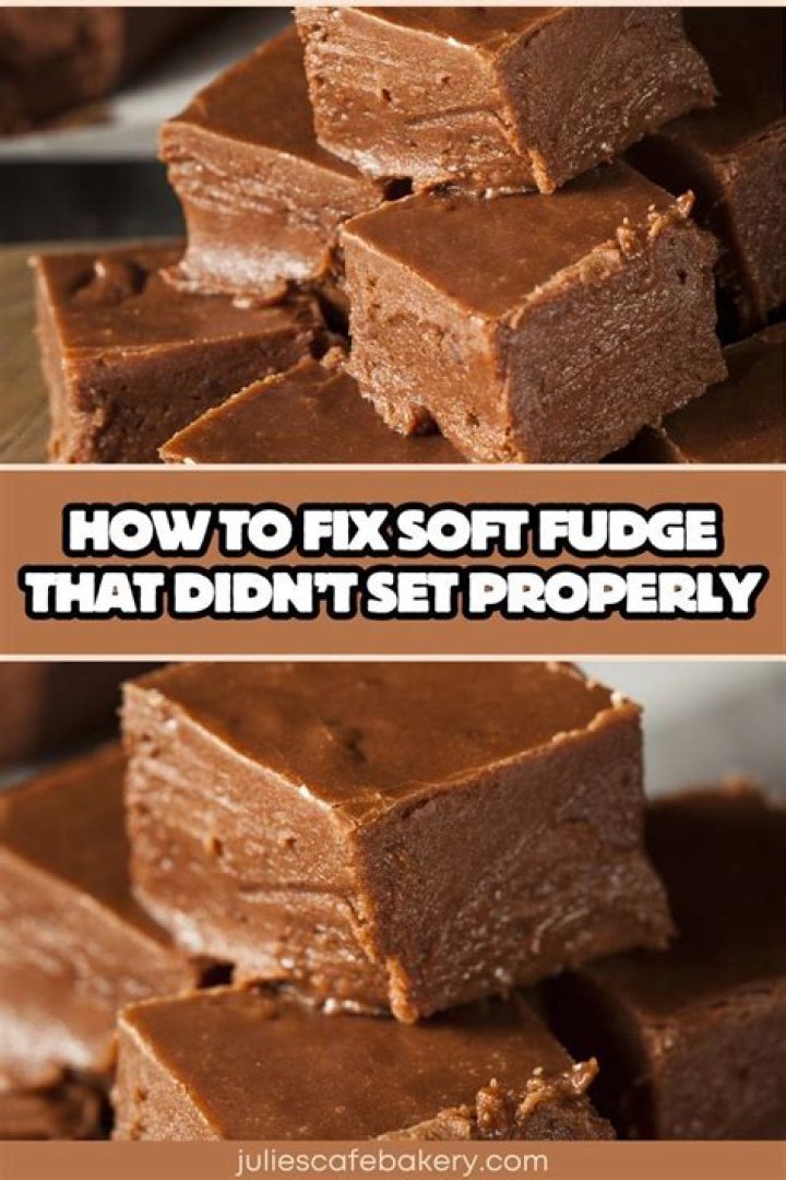 How do you fix my fudge that is too soft?