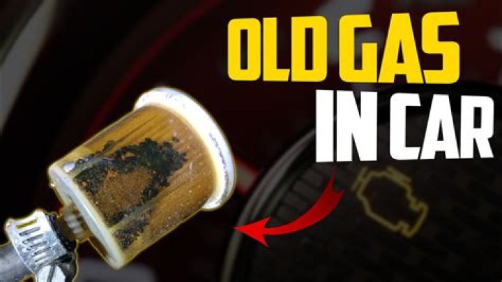 How do you fix old gas in a car?