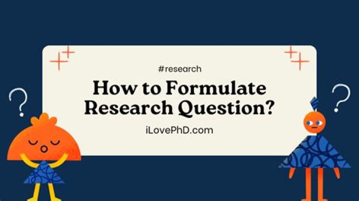 How do you formulate a research question PICO?