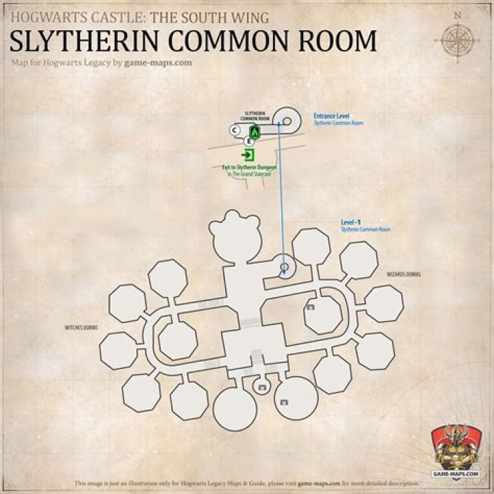 How do you get into Slytherin common room on Pottermore?