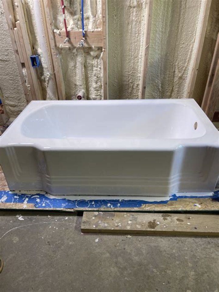 How do you get stains out of a cast iron tub?
