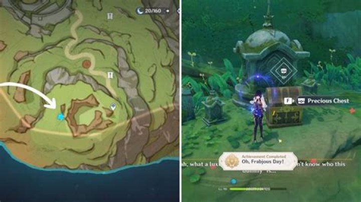 How do you get the treasure map in the coastal forest?