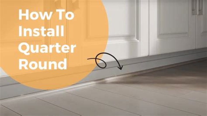 How do you install PVC quarter round?