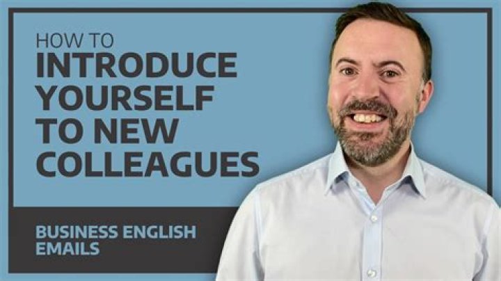 How do you introduce yourself to colleagues in an email?