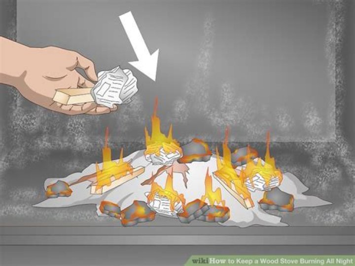 How do you keep a tent stove burning all night?