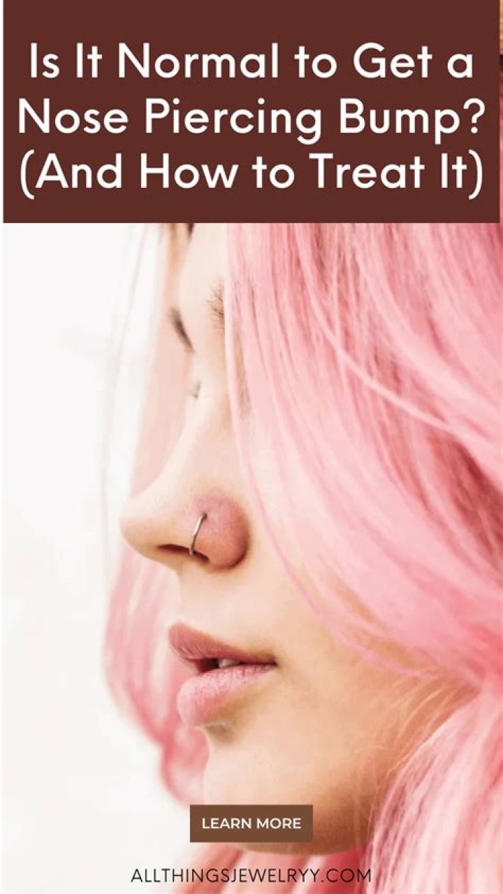 How do you know if your nose piercing bump is infected?