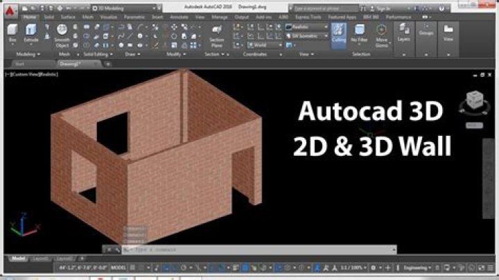 How do you make a 3D wall in AutoCAD?