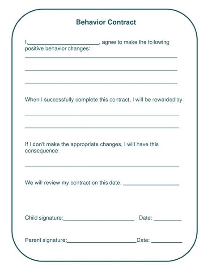 How do you make a contract for kids?