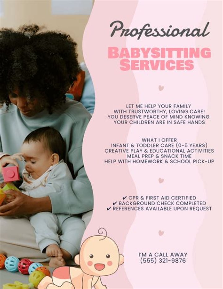How do you make a good babysitting flyer?