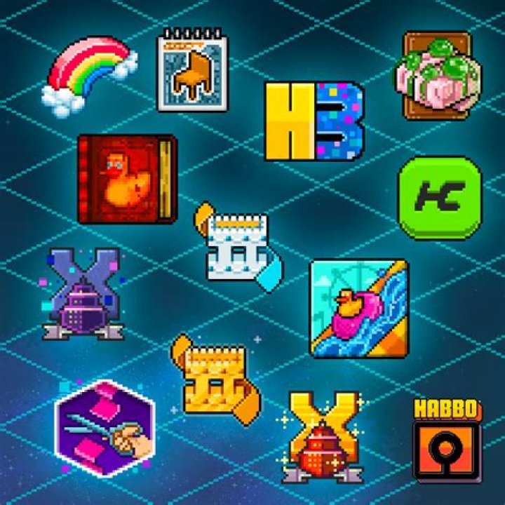 How do you make a group badge on Habbo?