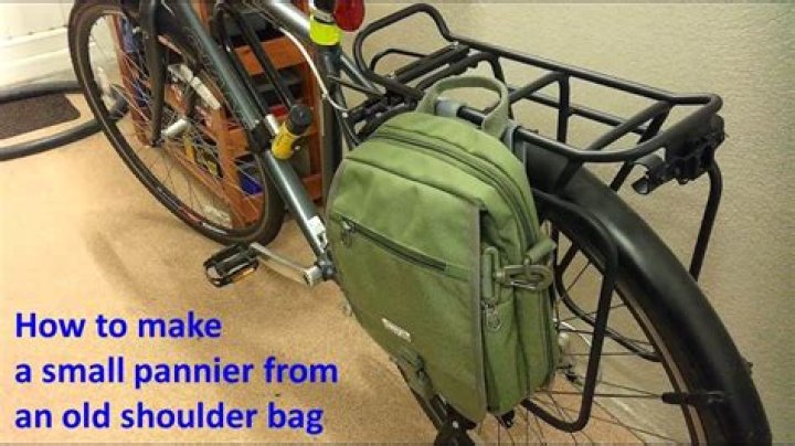 How do you make a homemade bike pannier?