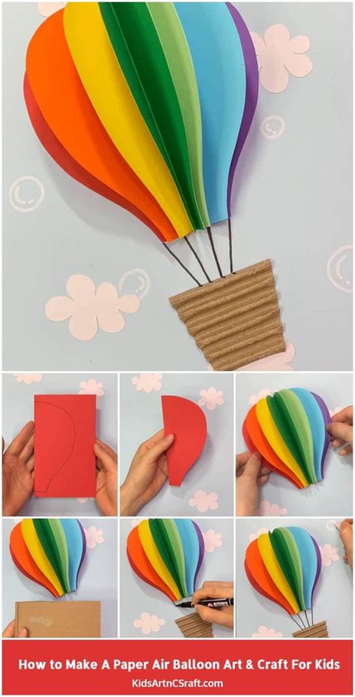 How do you make a hot air balloon in Photoshop?