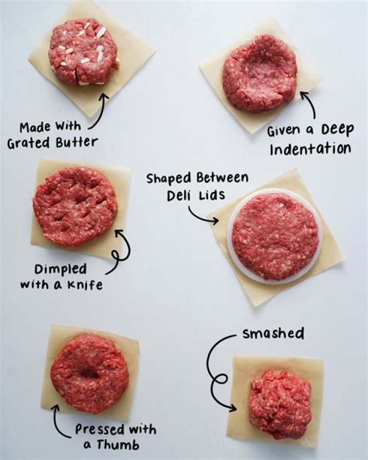 How do you make a large hamburger patty?
